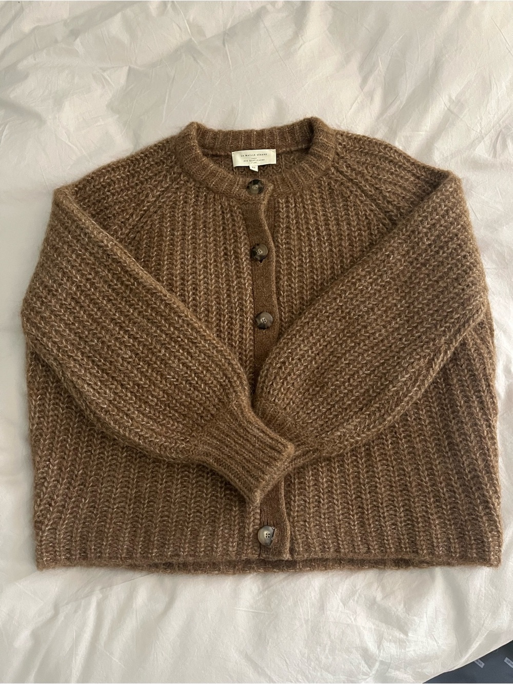 BRAND NEW Sezane Emile Cardigan - Camel - Picture 2 of 6